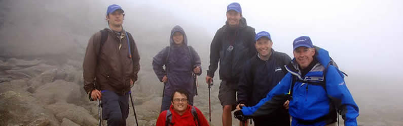 Low cloud impairs visibility below Bowfell